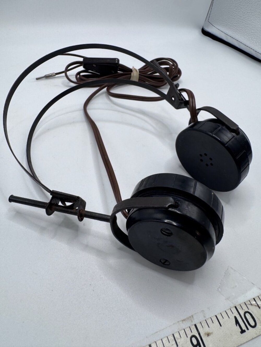Vintage C.F. Cannon Co. Springwater NY Adjustable Headband Headset With Wired Co